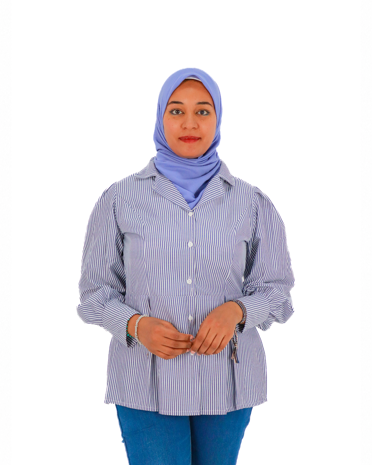 Dalal Striped Belted Top