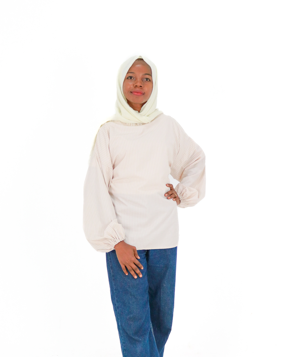 Dalal Striped Belted Top