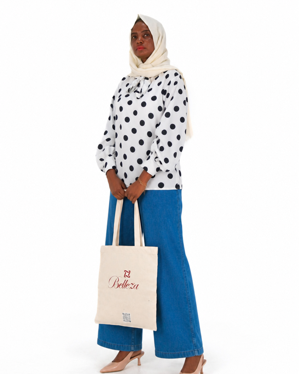 Waqaar Polka Dot Blouse