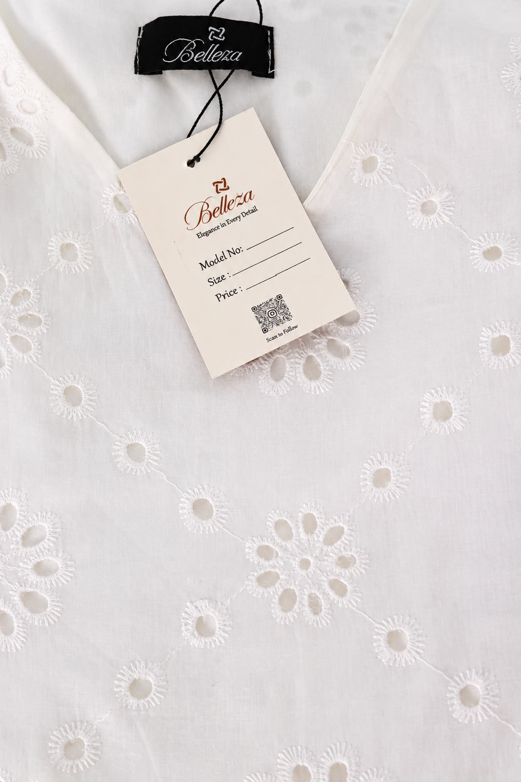 Zahraa Eyelet Tunic