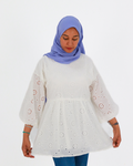 Zahraa Eyelet Tunic